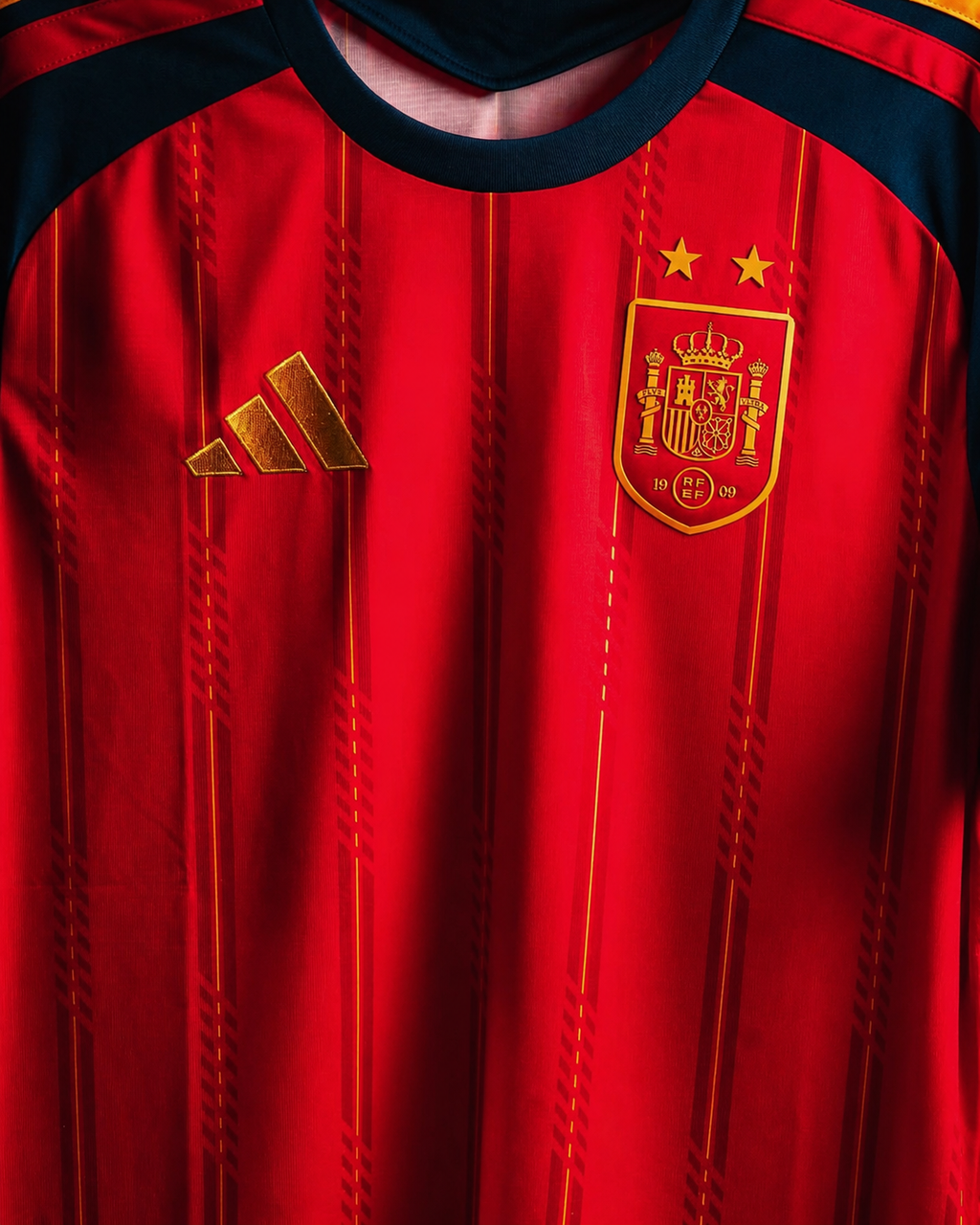 Spain home jersey  Embroidery edition with 2 star