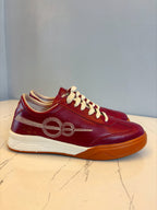 ONE8 Signature Burgundy Leather Sneakers