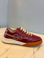 ONE8 Signature Burgundy Leather Sneakers
